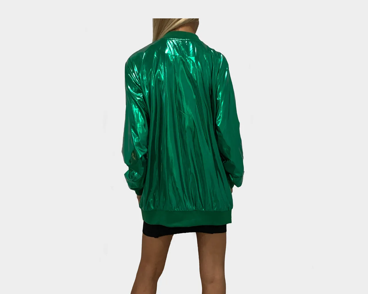 4 Metallic Vert Boyfriend Jacket - The Milan