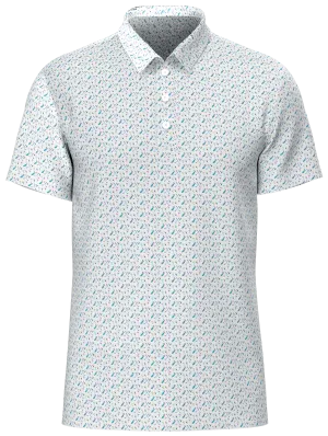 AB SPORT Golf and Martini Print Men's Polo Shirt MP01-GOLF&MART1A