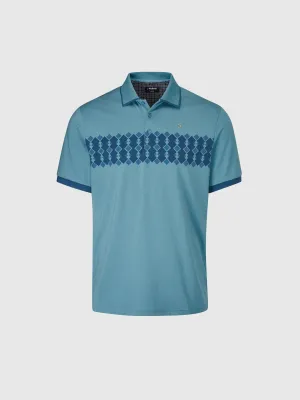 Addison Golf Polo Shirt In Dusky Blue