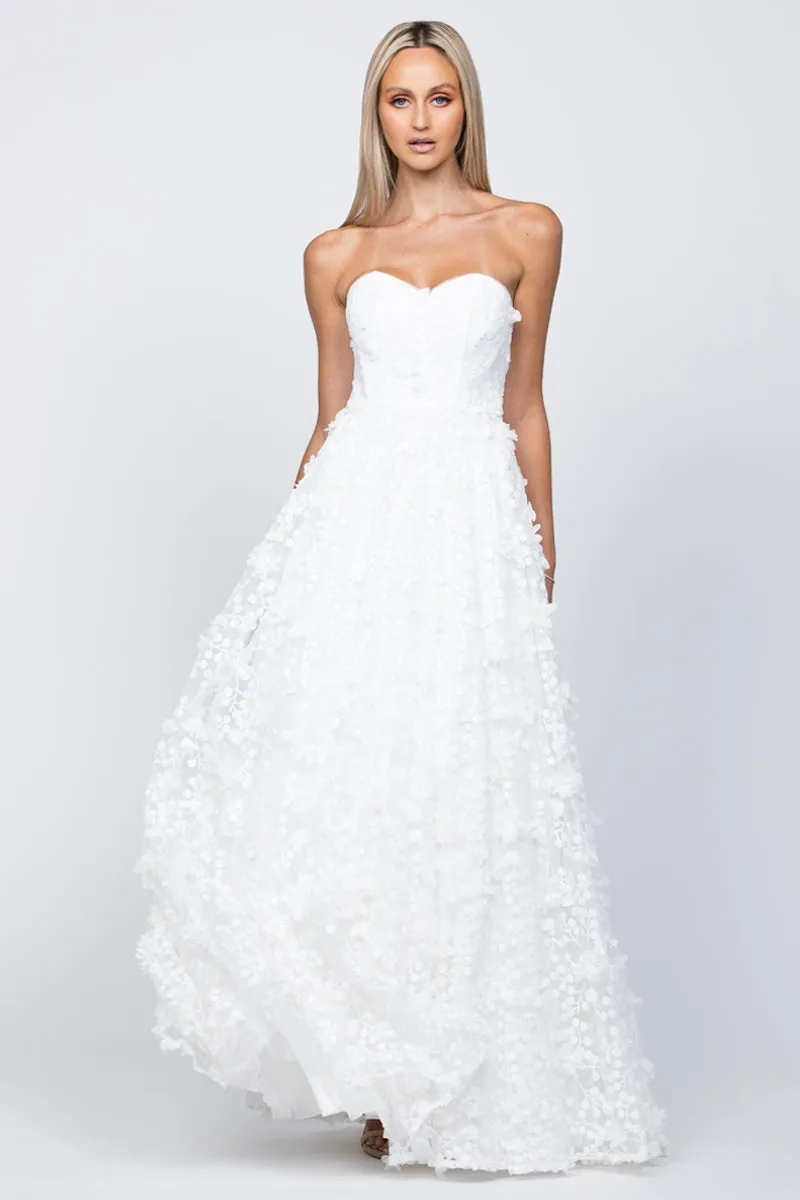 ADELA SWEETHEART PETAL BALL GOWN