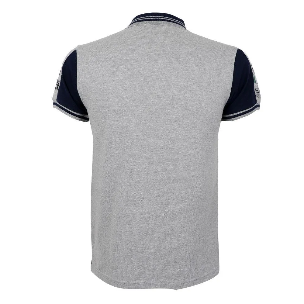 Aeronautical Militare Men Grey Short Sleeve Polo