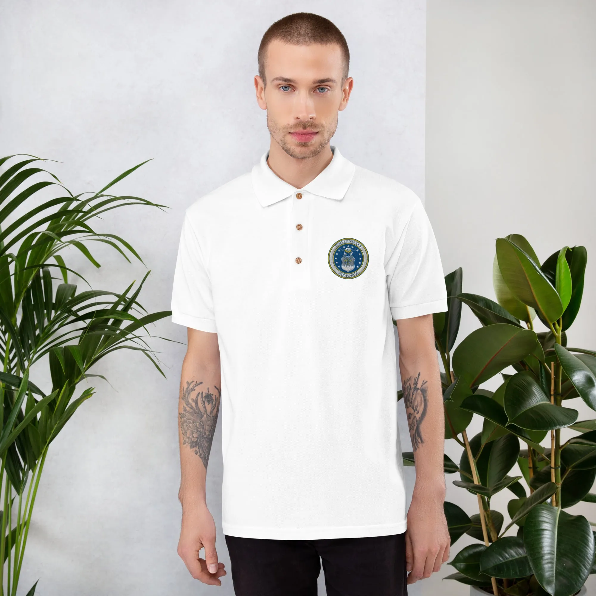 Air Force Embroidered Polo Shirt