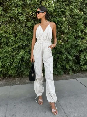 All About Confidence Cargo Jumpsuit - Final Sale