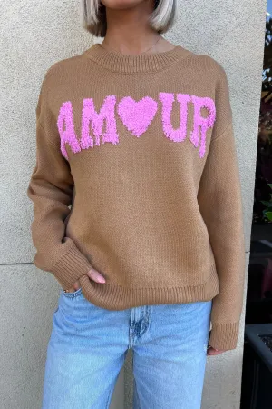 AMOUR TAN SWEATER