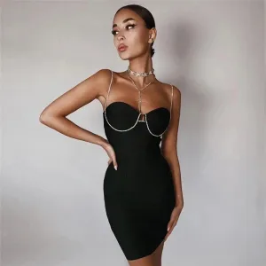 Amy Fashion - Diamonds Sheath Bandage Dress