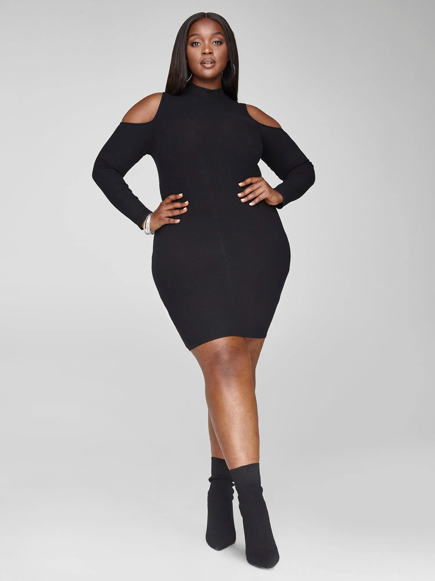 Audrey Cold Shoulder Bodycon Dress