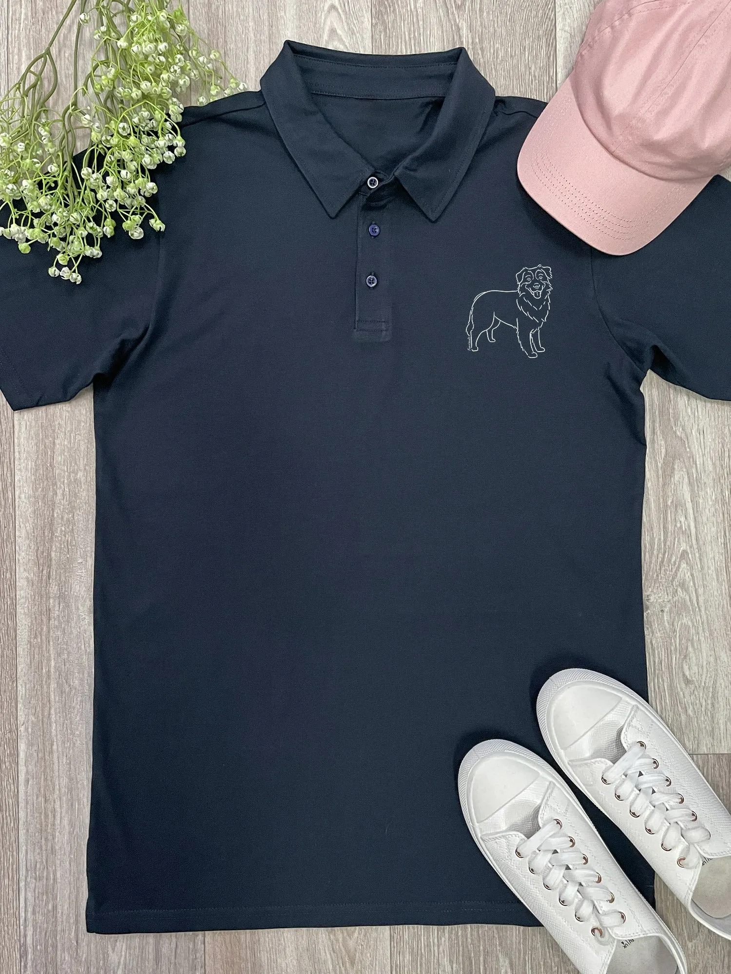 Australian Shepherd Unisex Polo Shirt