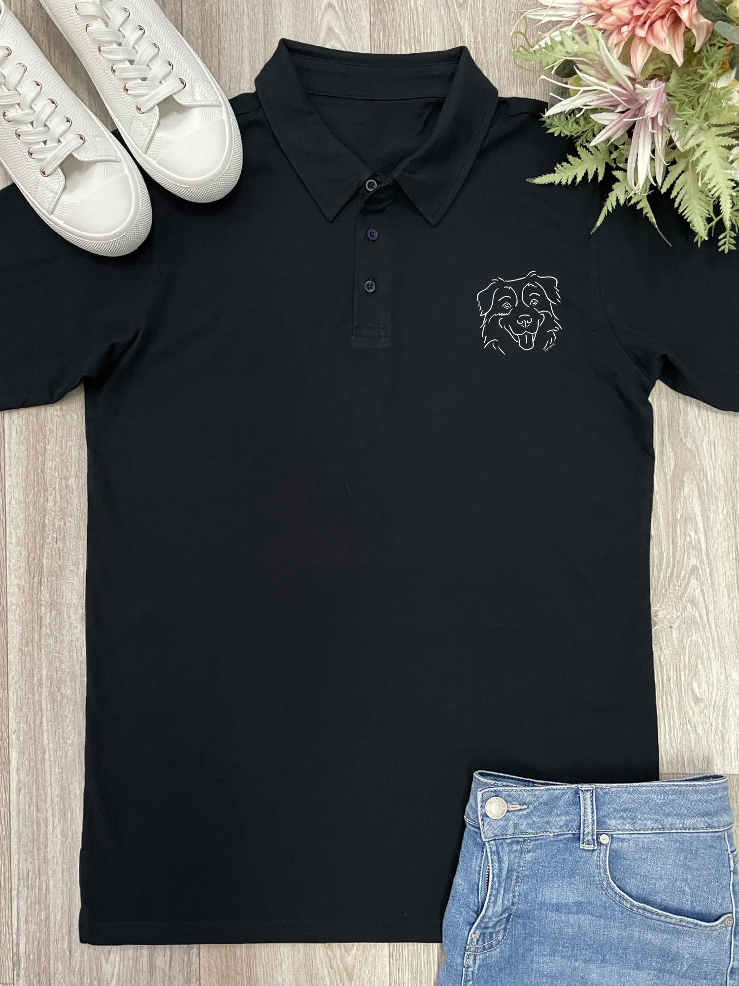 Australian Shepherd Unisex Polo Shirt