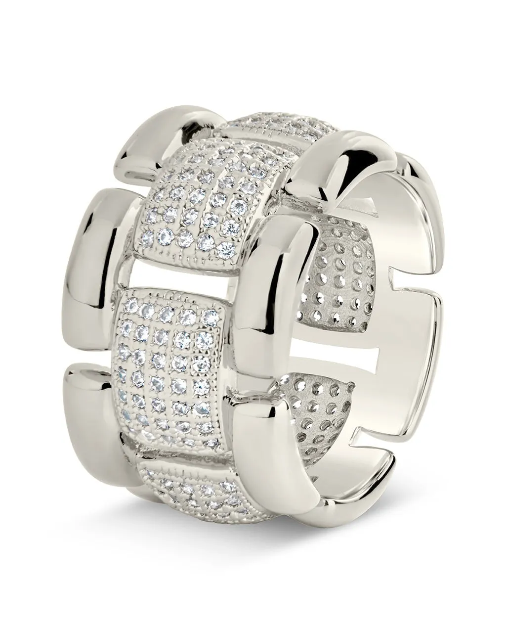 Avina CZ Watch Chain Ring