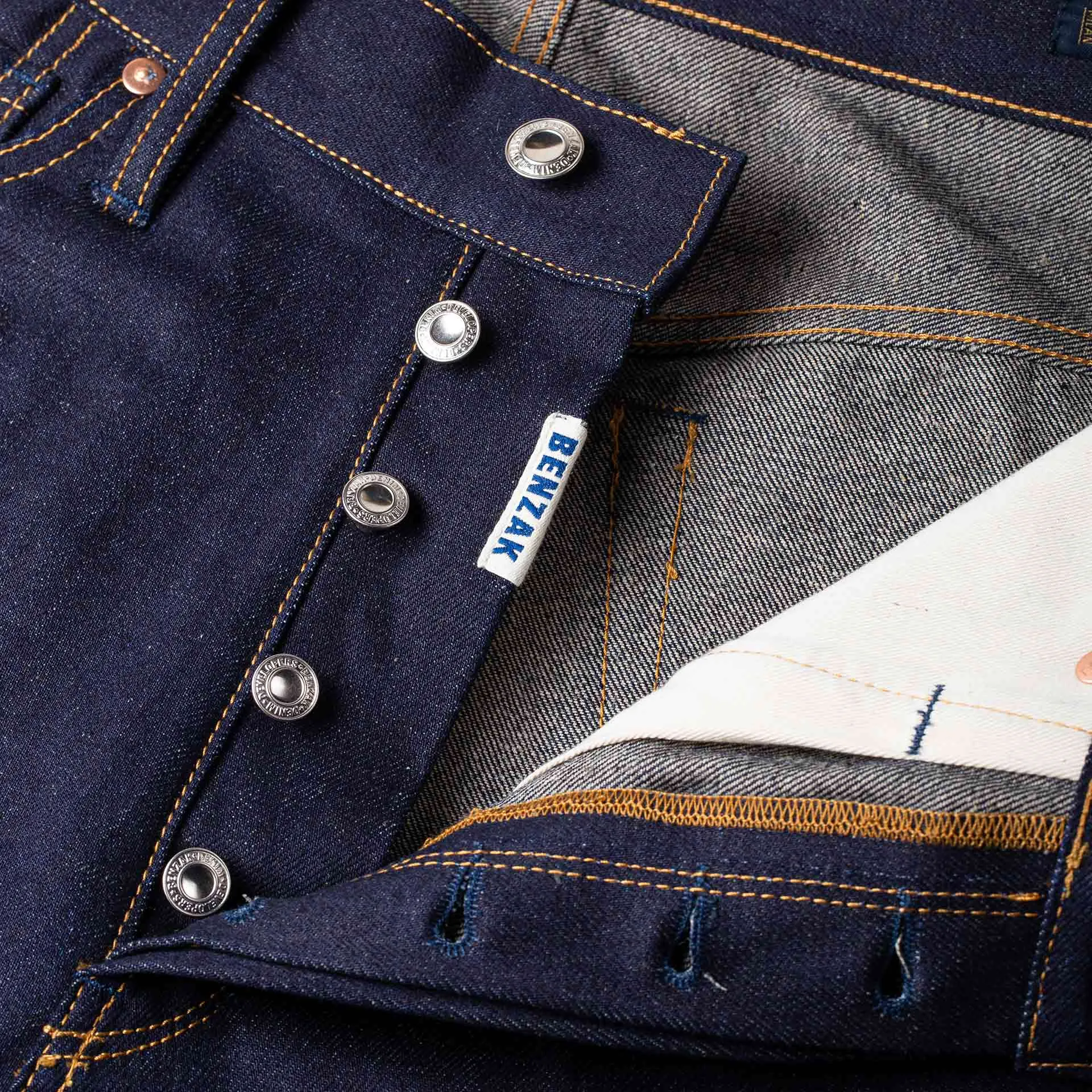 B-02 STRAIGHT 14 oz. easy fade hemp selvedge