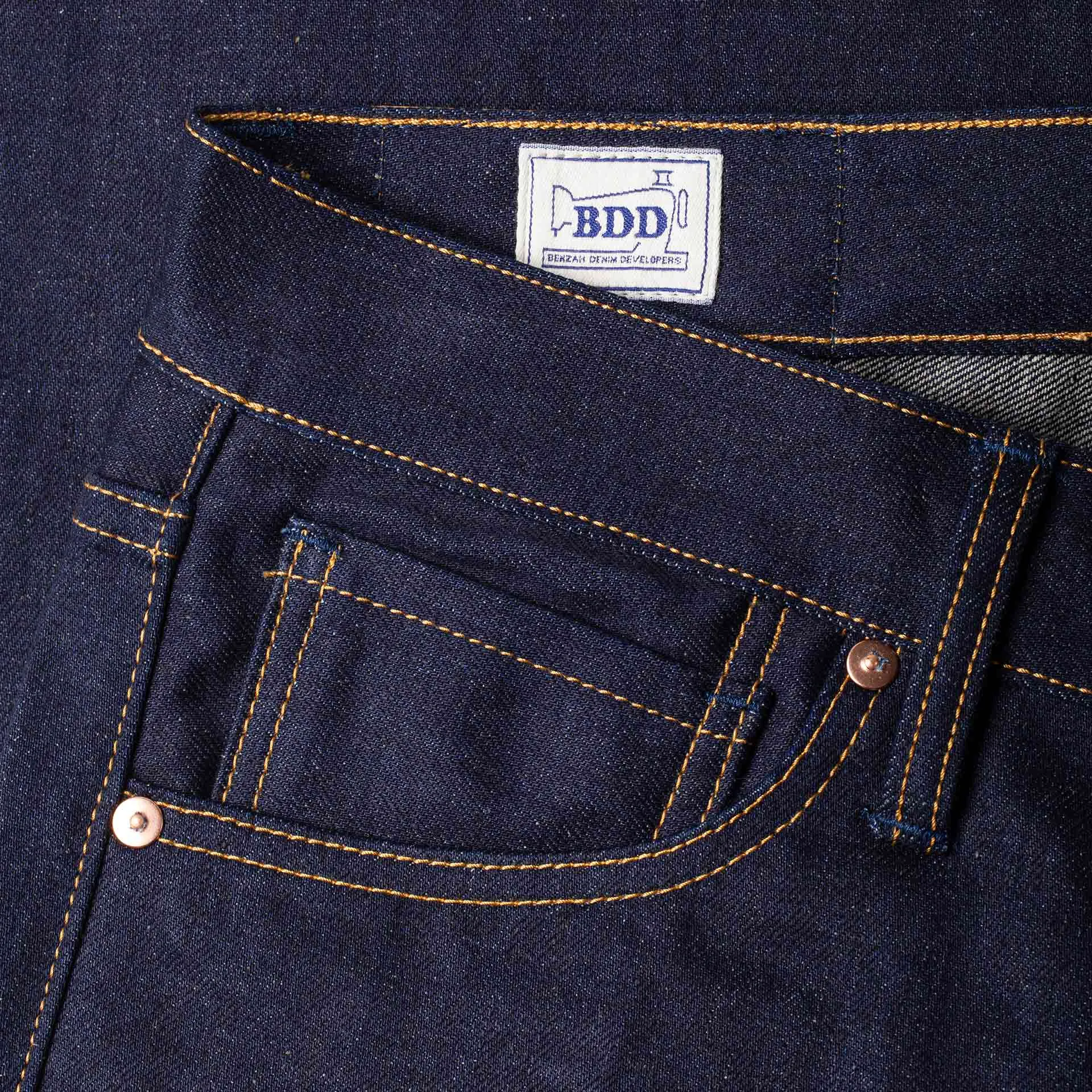 B-02 STRAIGHT 14 oz. easy fade hemp selvedge