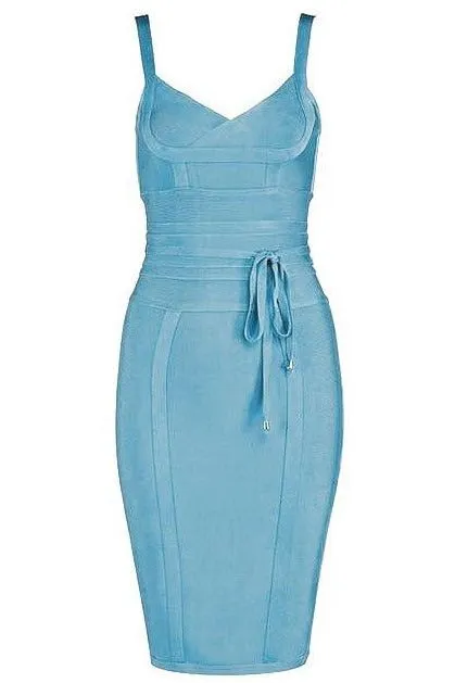 Bek Bandage Dress - Sky Blue