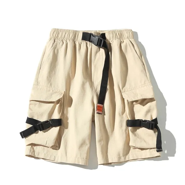 Big Pocket Ribbons Cargo Shorts