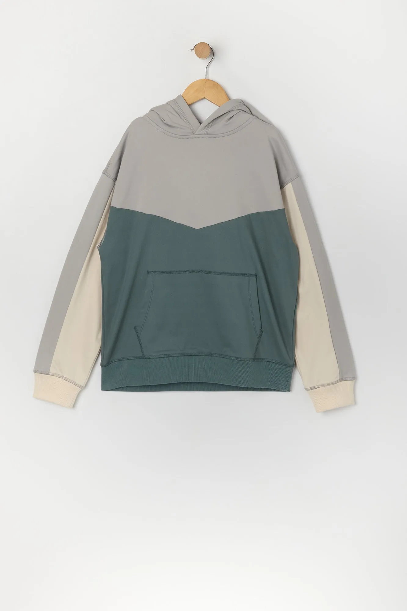 Boys Active Soft Colourblock Hoodie