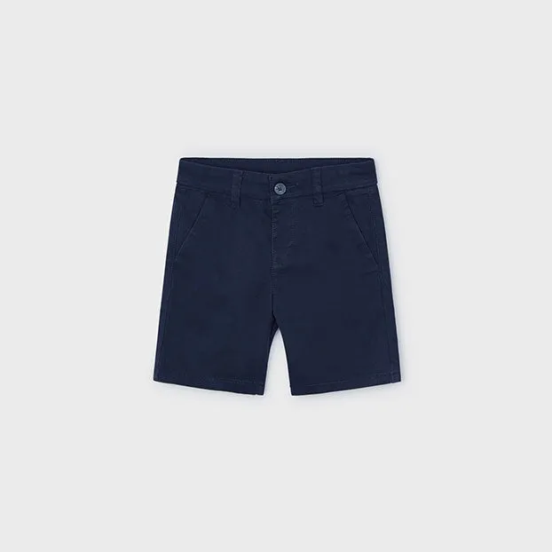 Boys Basic Twill Chino Short | Navy