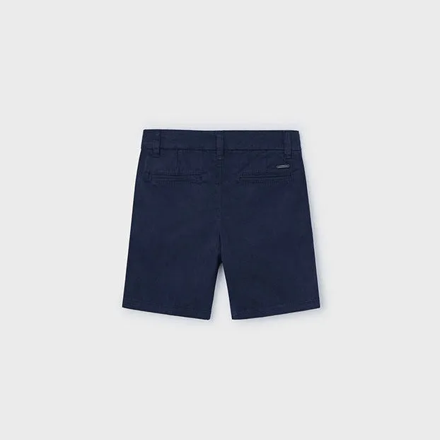 Boys Basic Twill Chino Short | Navy