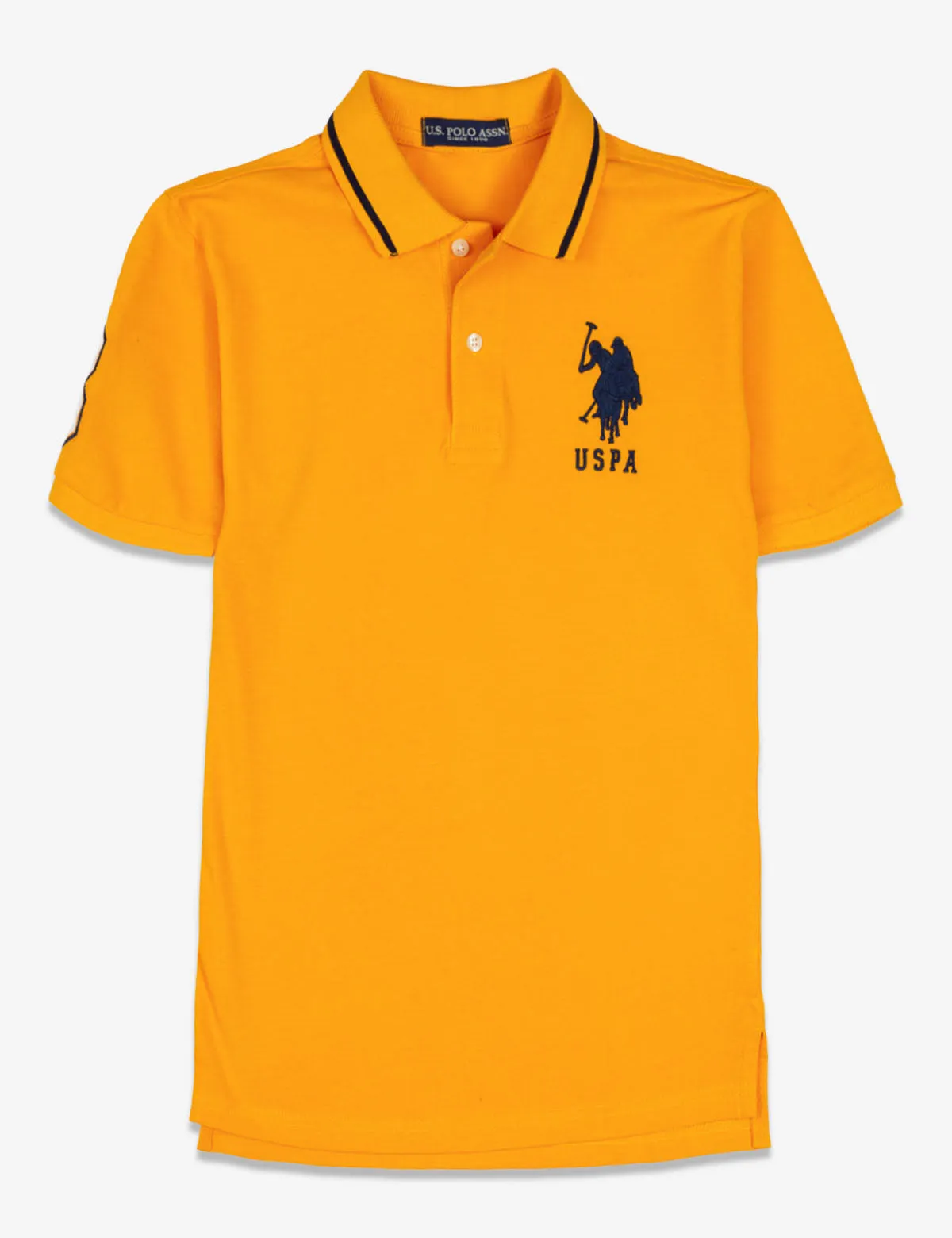 BOYS SOLID COLLAR POLO SHIRT