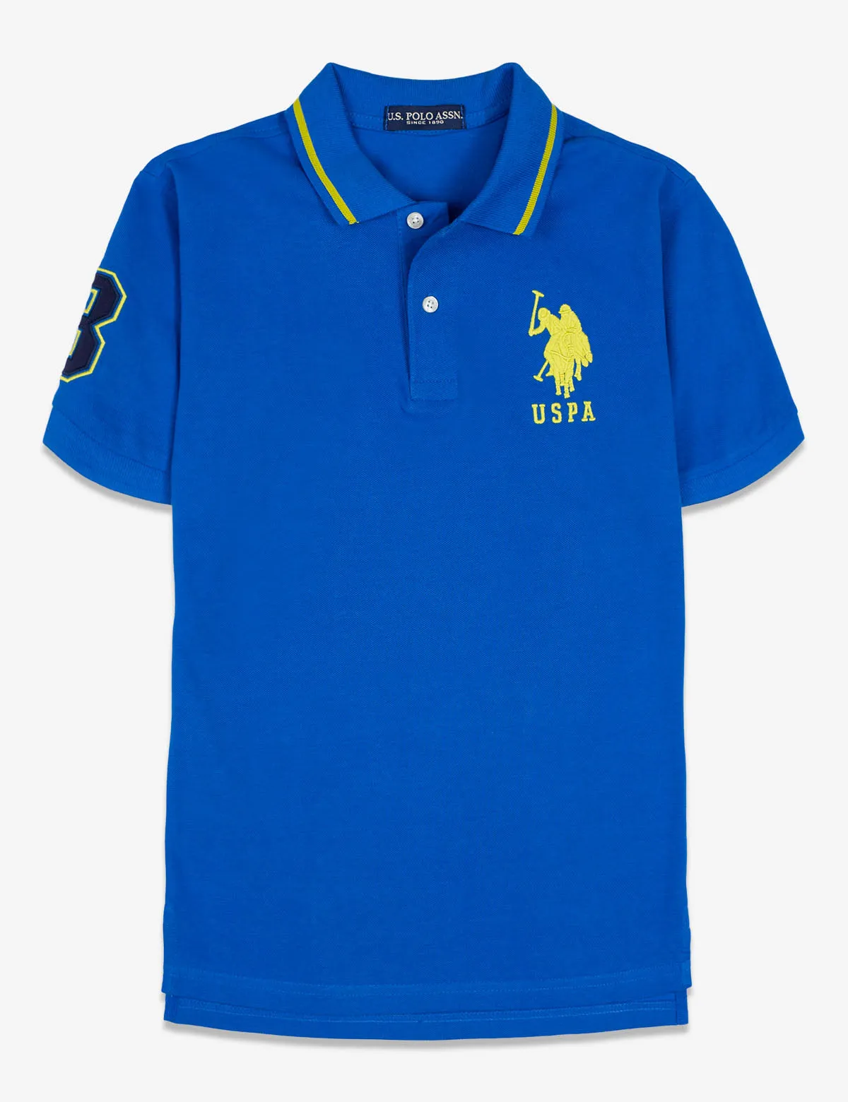 BOYS SOLID COLLAR POLO SHIRT