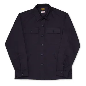 BWS-03 MILITARY OVERSHIRT 8 oz. navy ripstop