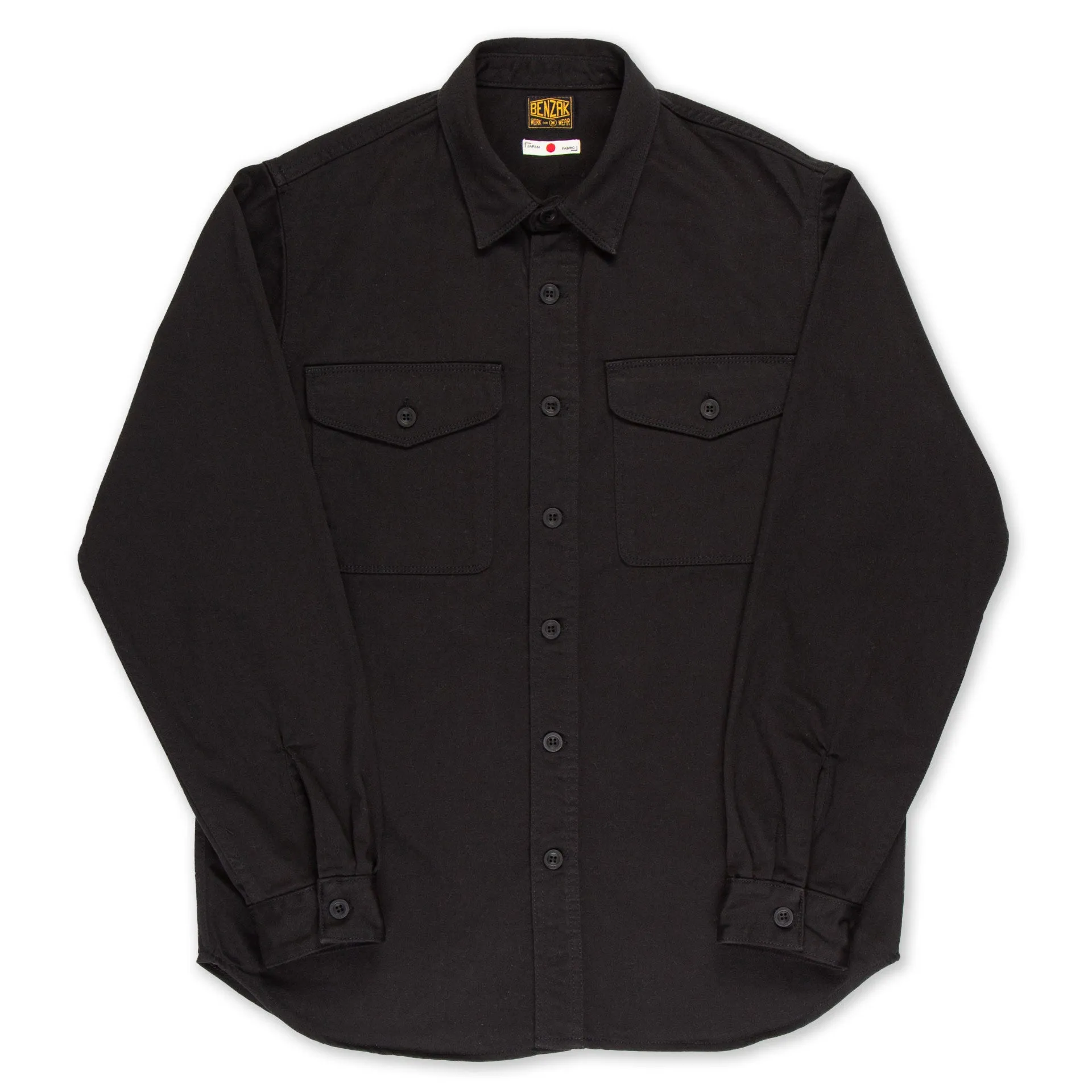 BWS-04 SCOUT OVERSHIRT 9.5 oz. black military sateen