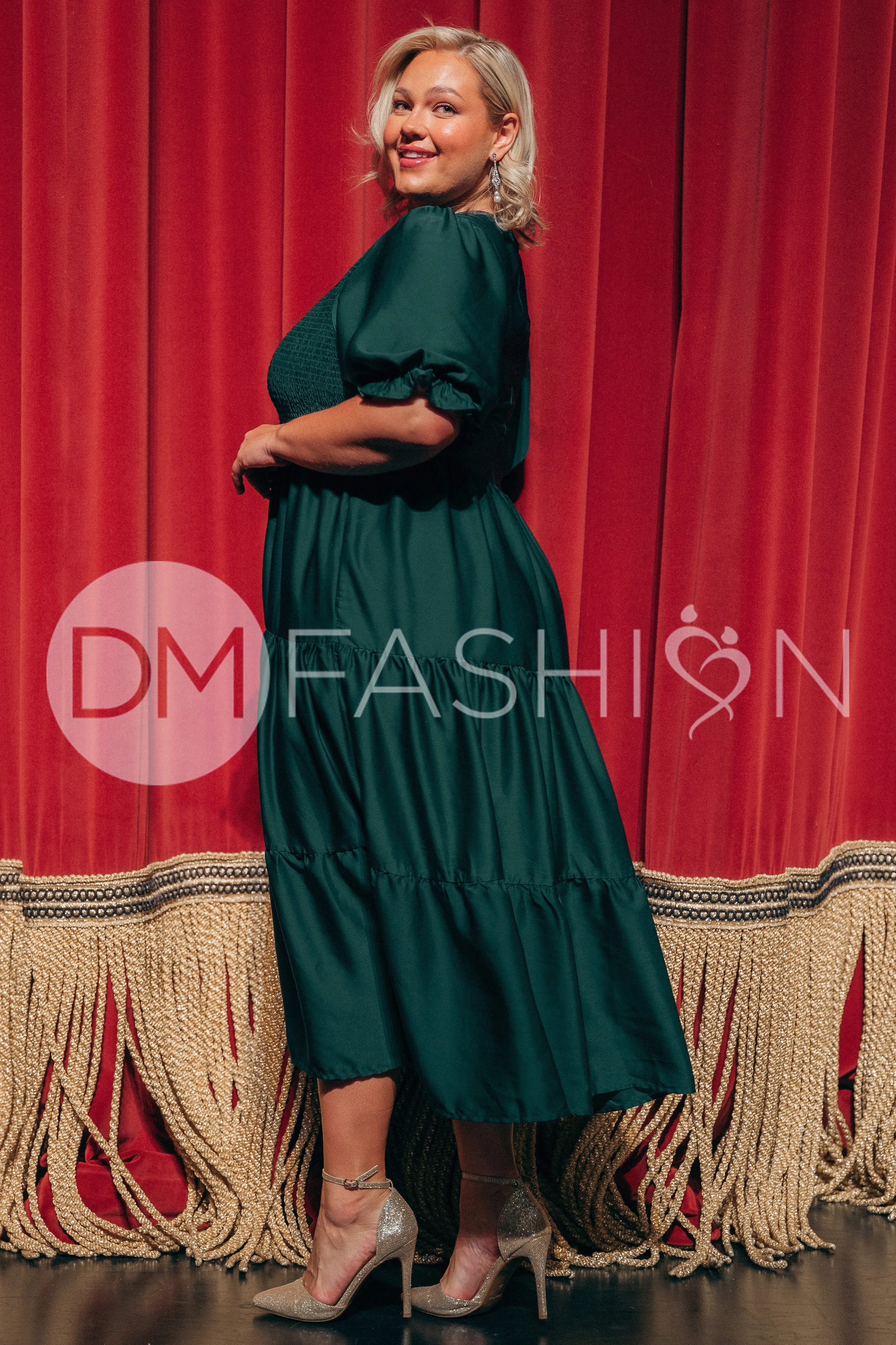 Calliope Emerald Dress - DM Exclusive - Maternity Friendly - Pre Order