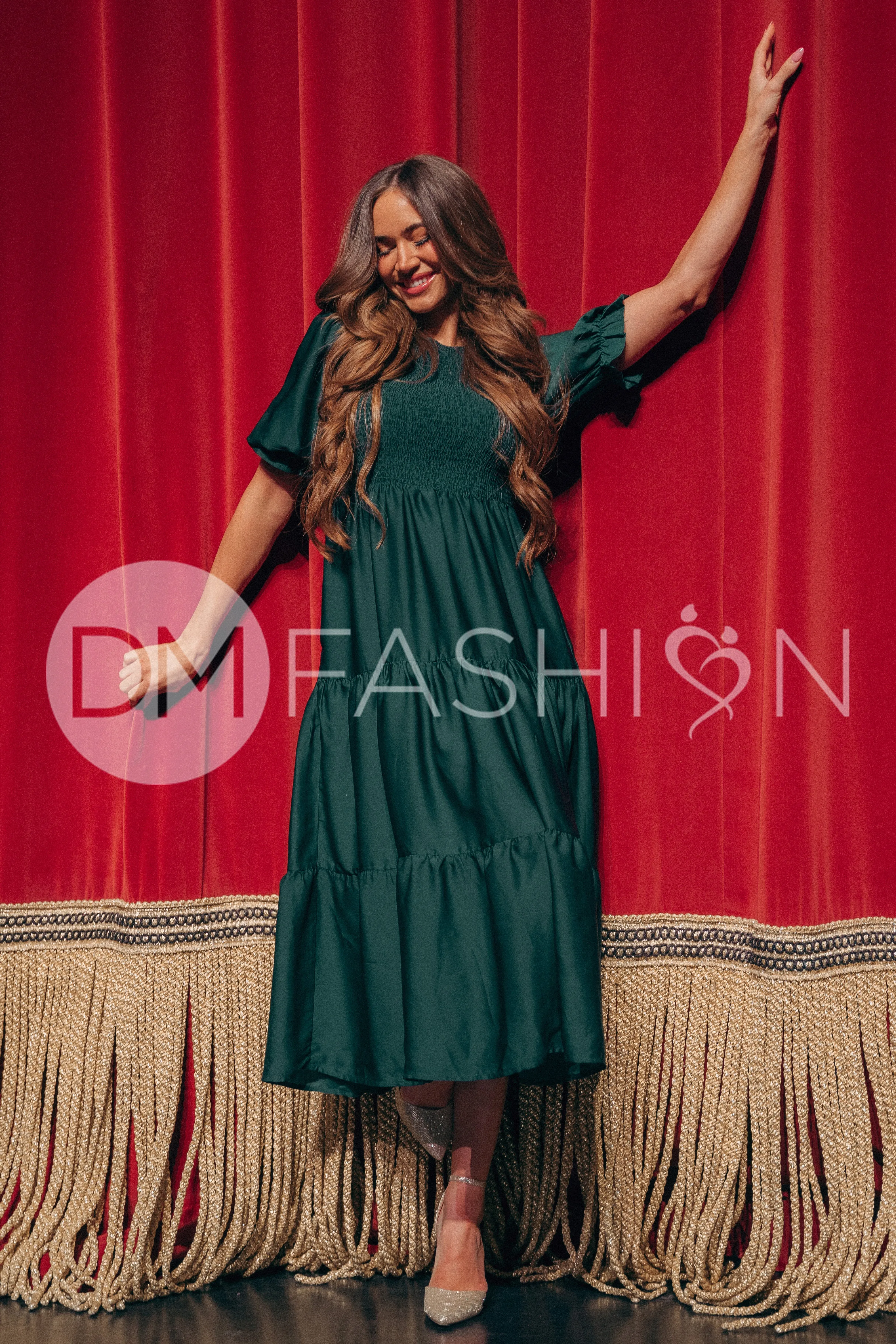 Calliope Emerald Dress - DM Exclusive - Maternity Friendly - Pre Order