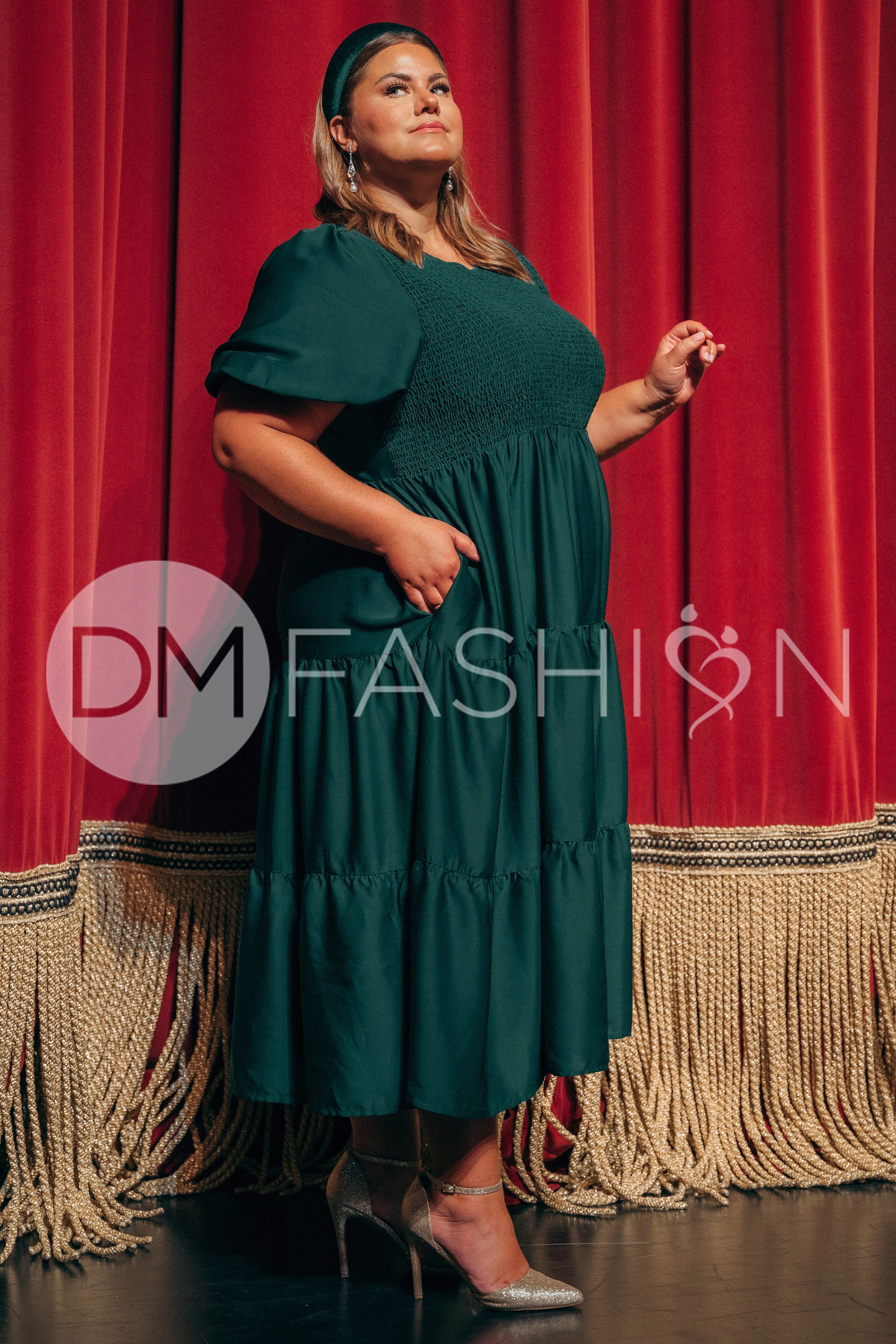 Calliope Emerald Dress - DM Exclusive - Maternity Friendly - Pre Order