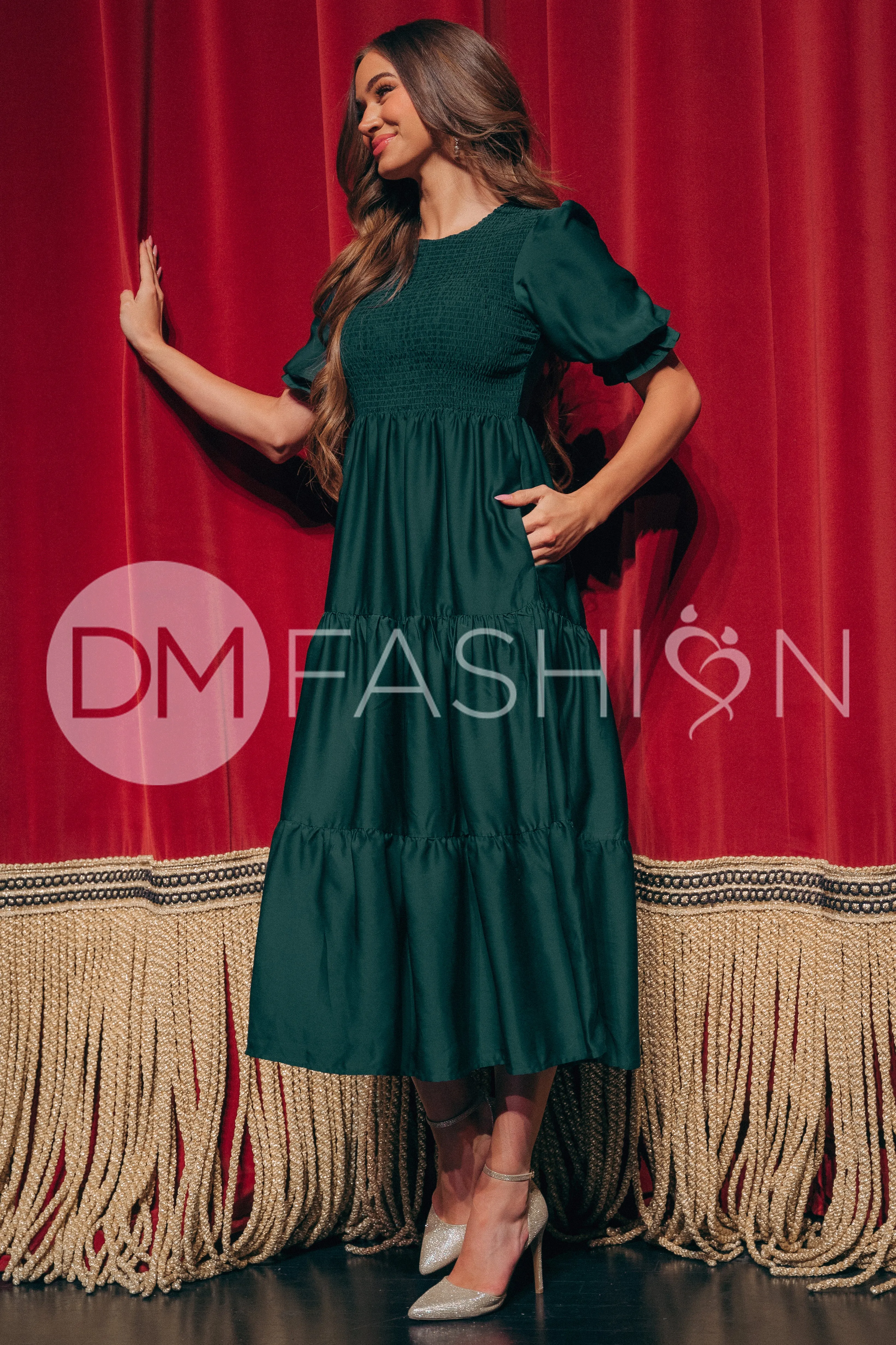 Calliope Emerald Dress - DM Exclusive - Maternity Friendly - Pre Order