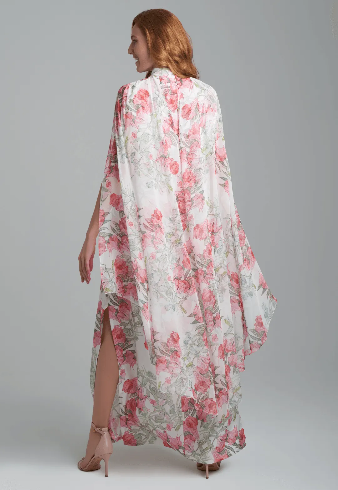 Camille Silk Dress in Angels Trumpet