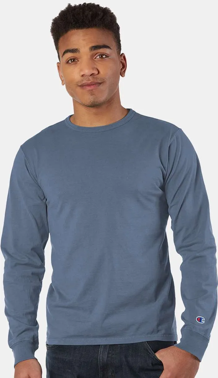 Champion Garment Dyed Long Sleeve T-Shirt