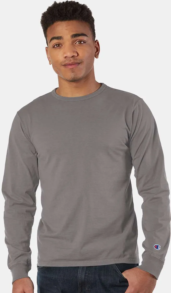 Champion Garment Dyed Long Sleeve T-Shirt