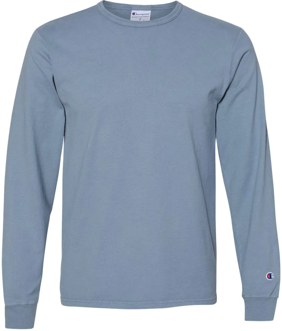 Champion Garment Dyed Long Sleeve T-Shirt