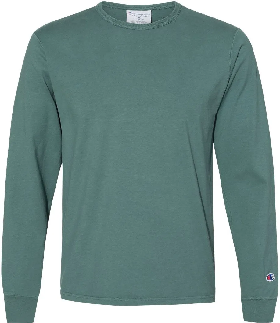 Champion Garment Dyed Long Sleeve T-Shirt