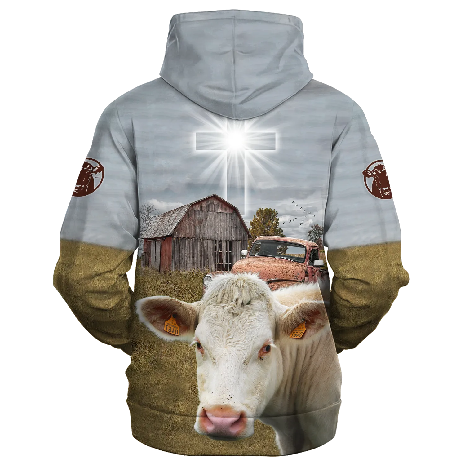 Charolais Hoodie For Him Her, Farm Hoodie, So God Made A Farmer Gift