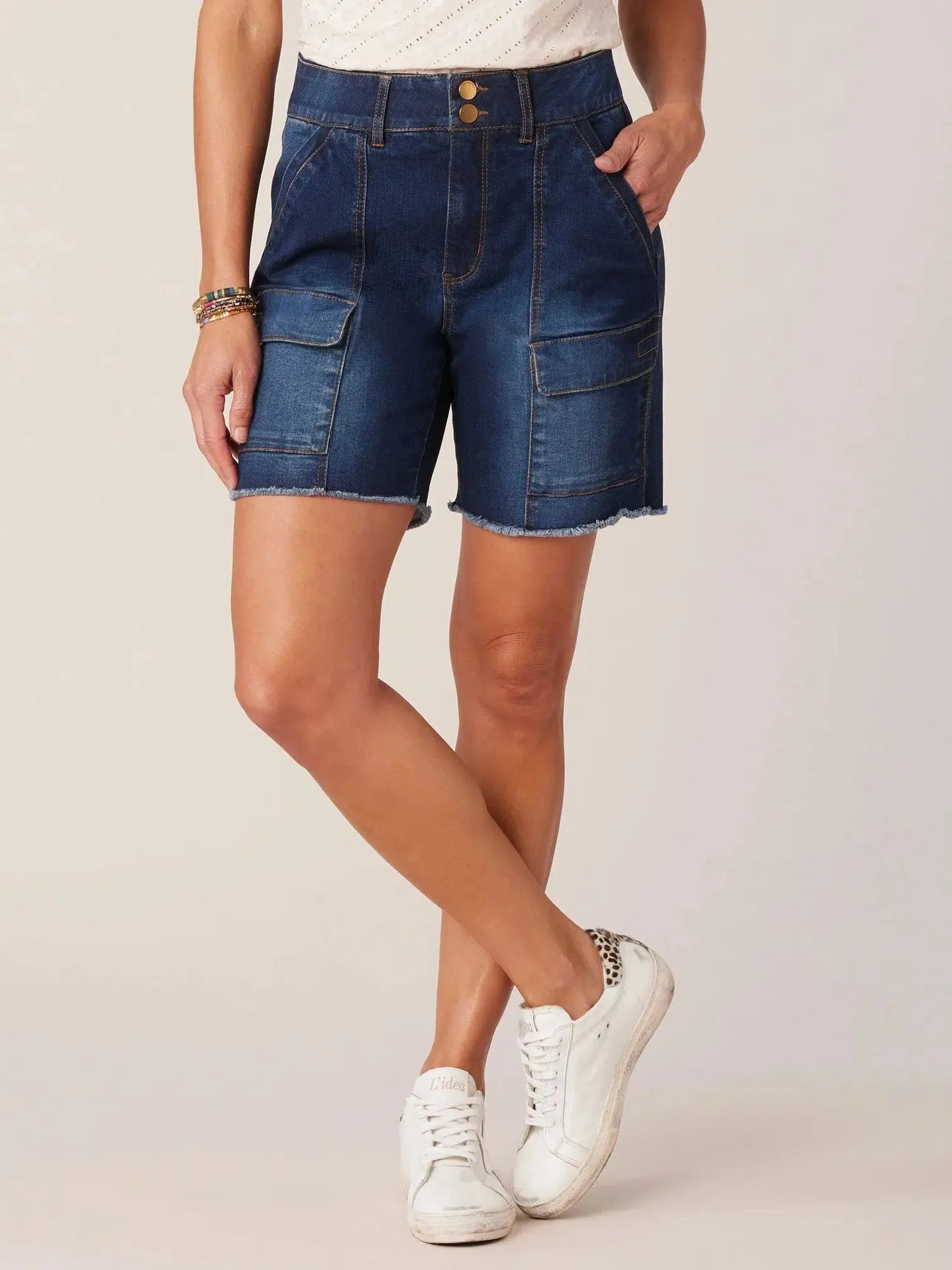 Double Button Cargo Short