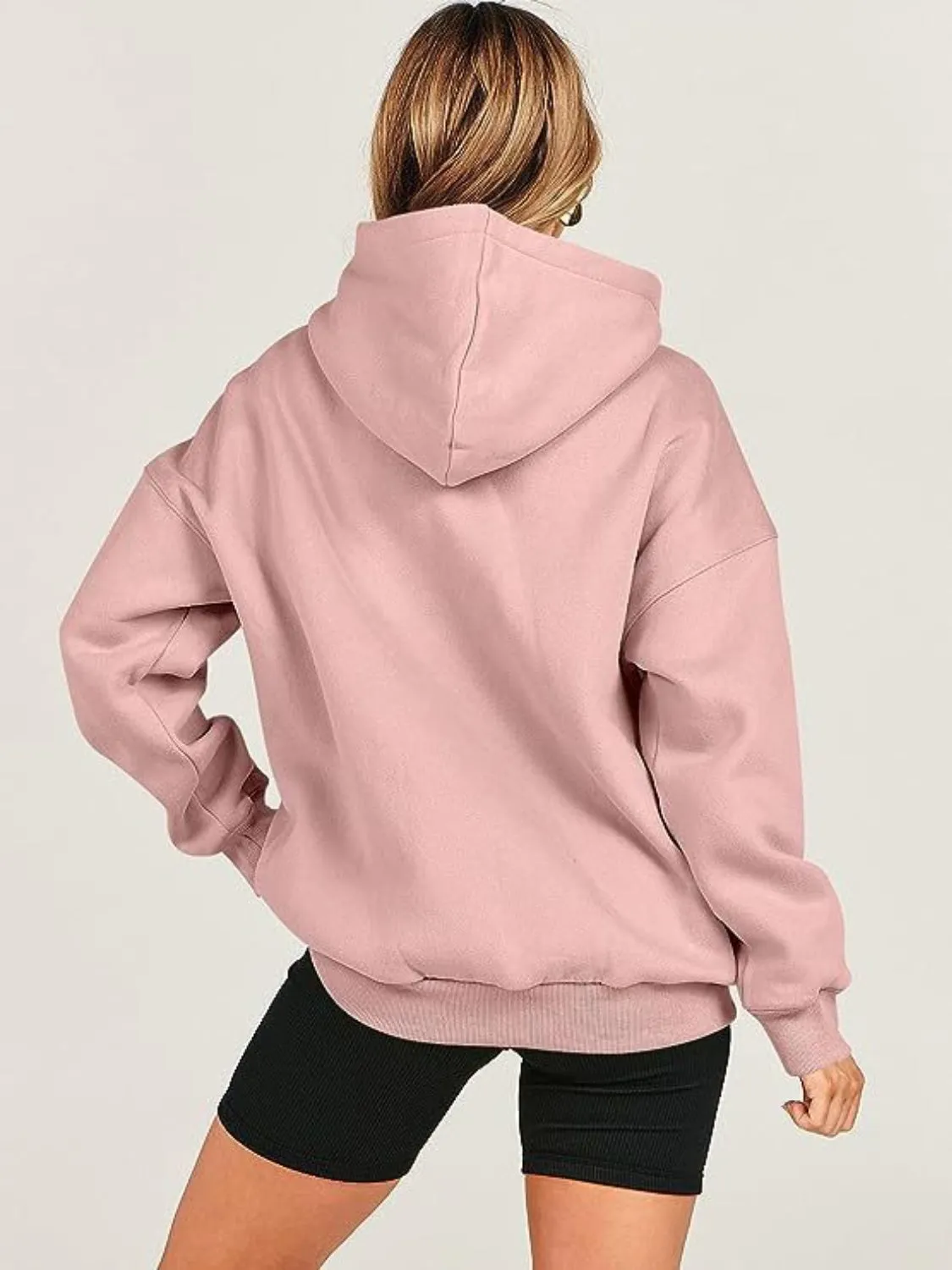 Dropped Shoulder Long Sleeve Hoodie