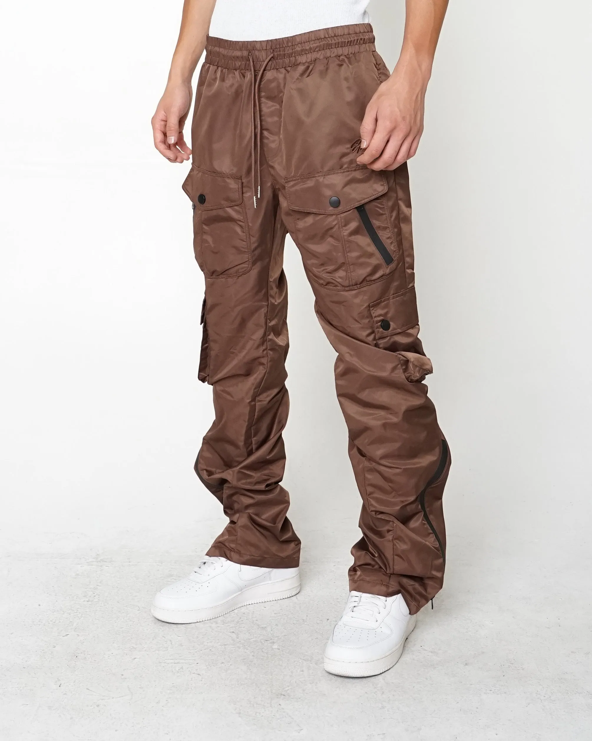 EPTM DOUBLE CARGO PANTS-BROWN