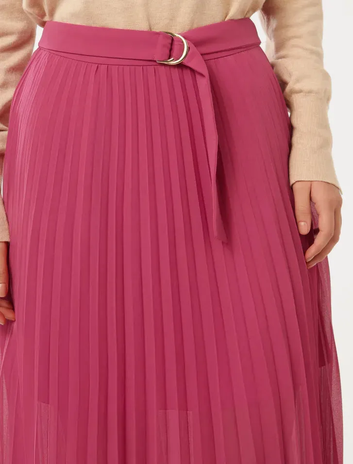 Esme Belted Pleated Skirt