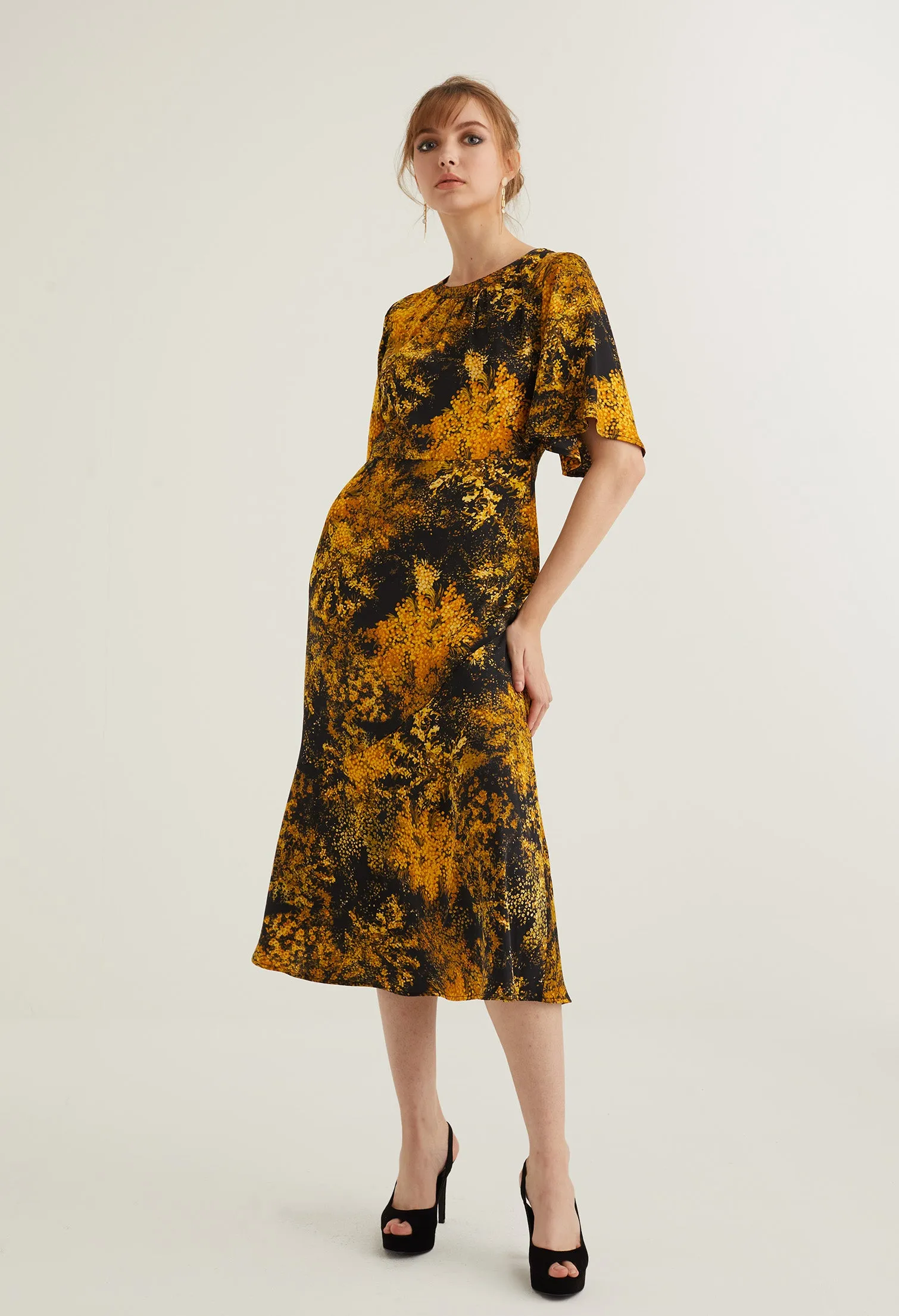 Floral Burst Sheath Dress