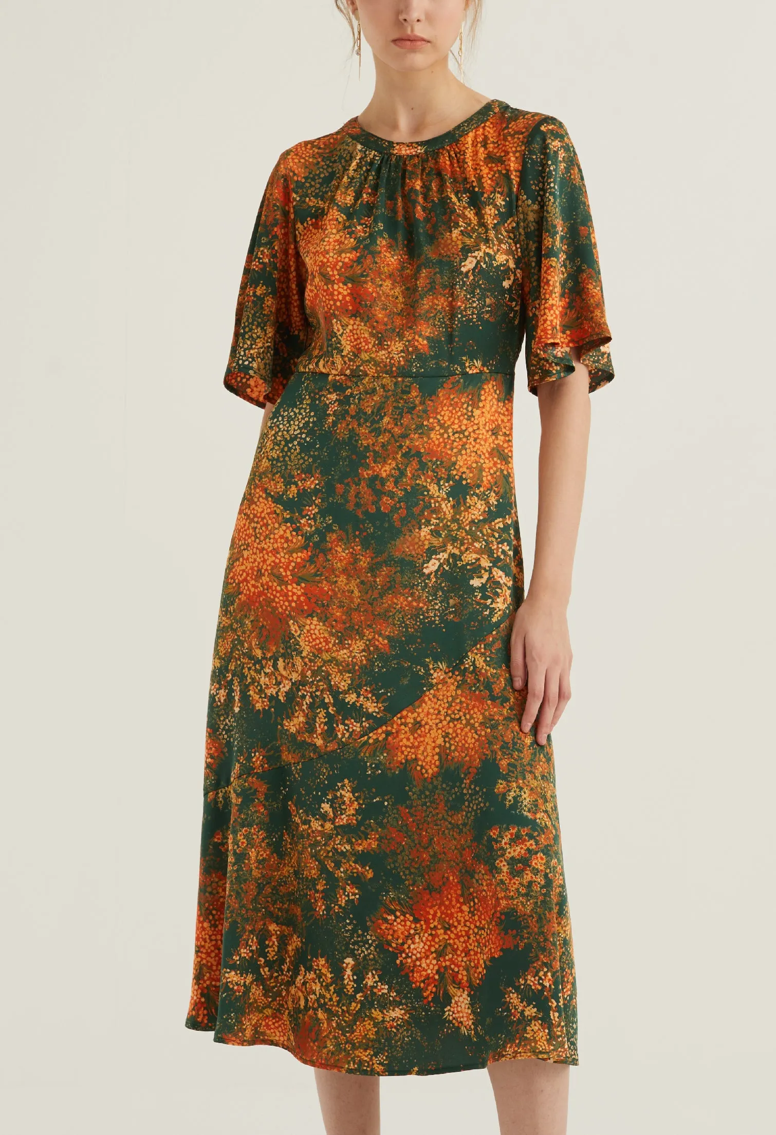 Floral Burst Sheath Dress