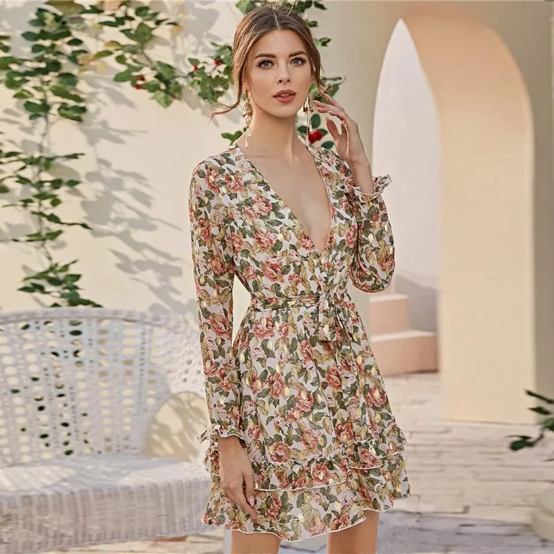 Floral Print Mini Dress