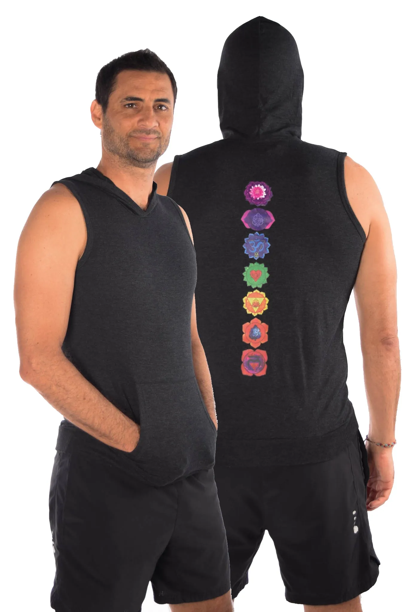 Full Chakra Sleeveless Hoodie