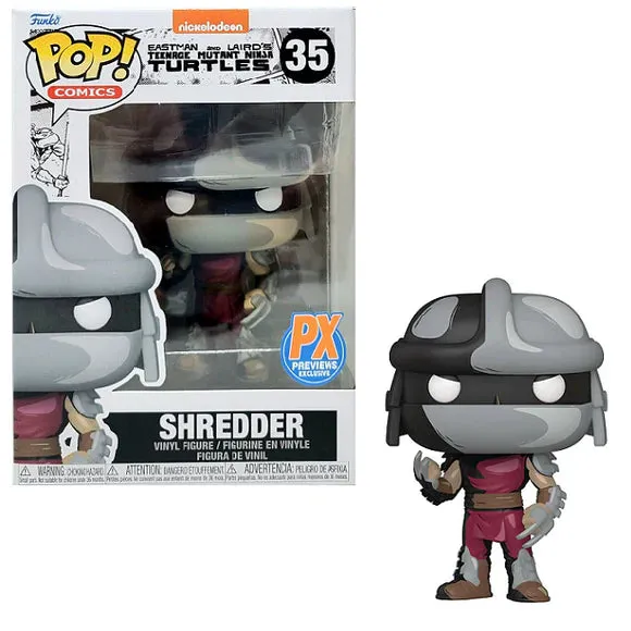 Funko Pop! Comics #35 - Teenage Mutant Ninja Turtles - Shredder (PX Exclusive) Vinyl Figure (60651) LOW STOCK