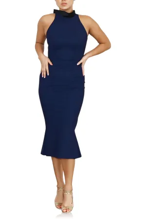 Greta Constantine- Loyola Dress - Navy/Black