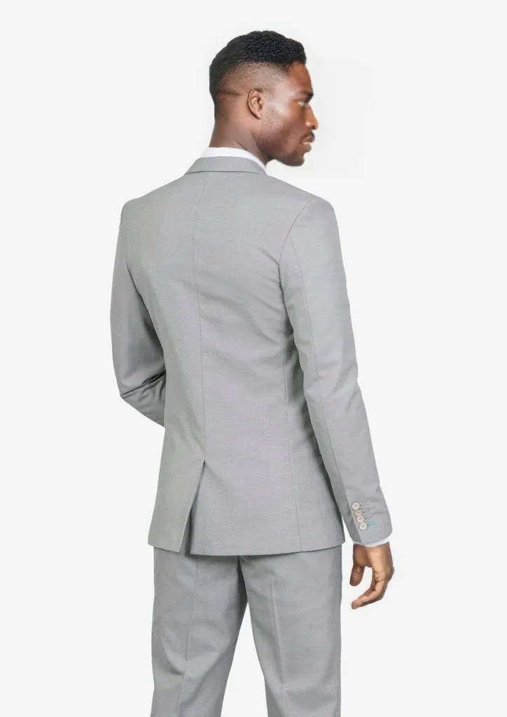 Harbor Grey Sharkskin Suit - English Party