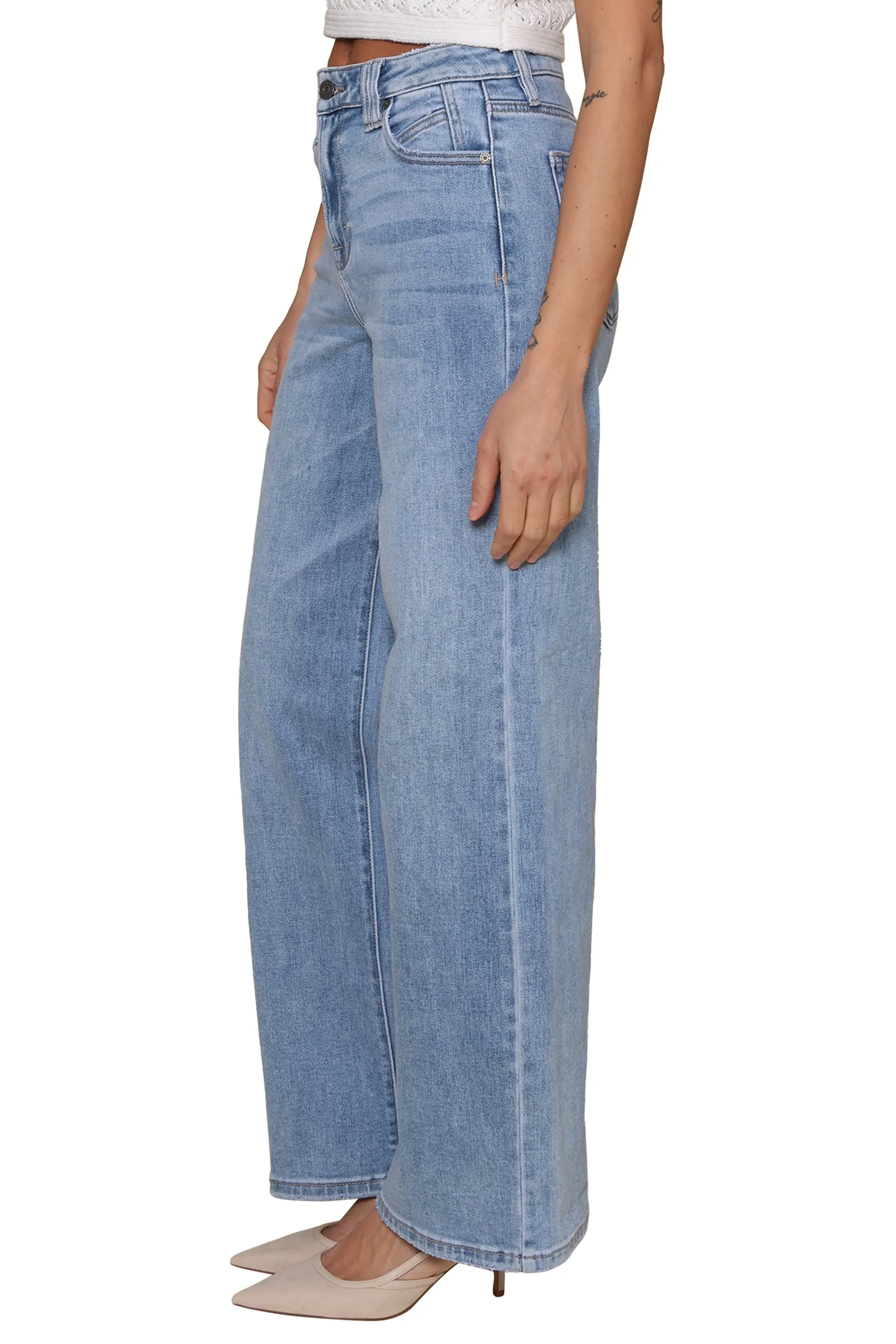 High Rise Medium Straight Leg Jeans