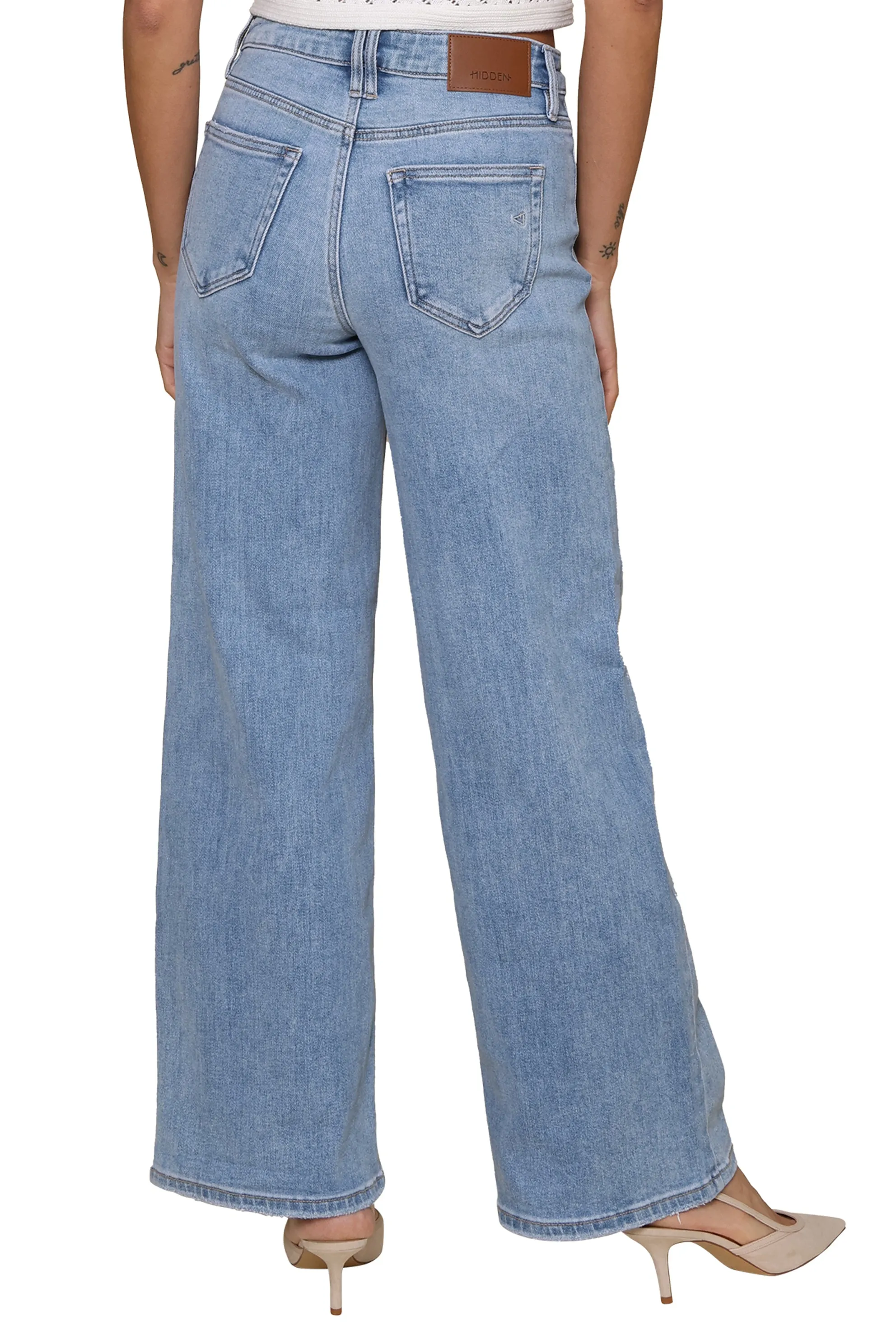 High Rise Medium Straight Leg Jeans