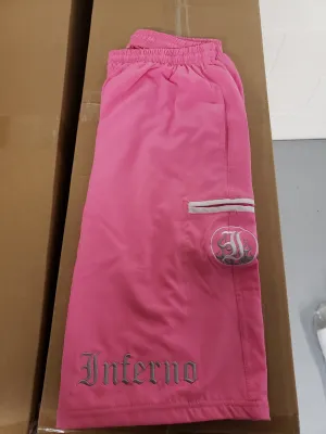 Inferno 4-Way Pink Microfiber Shorts