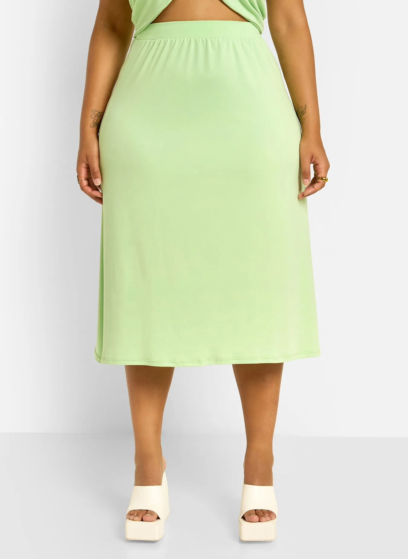 Jae Slip Skirt - Mint Green