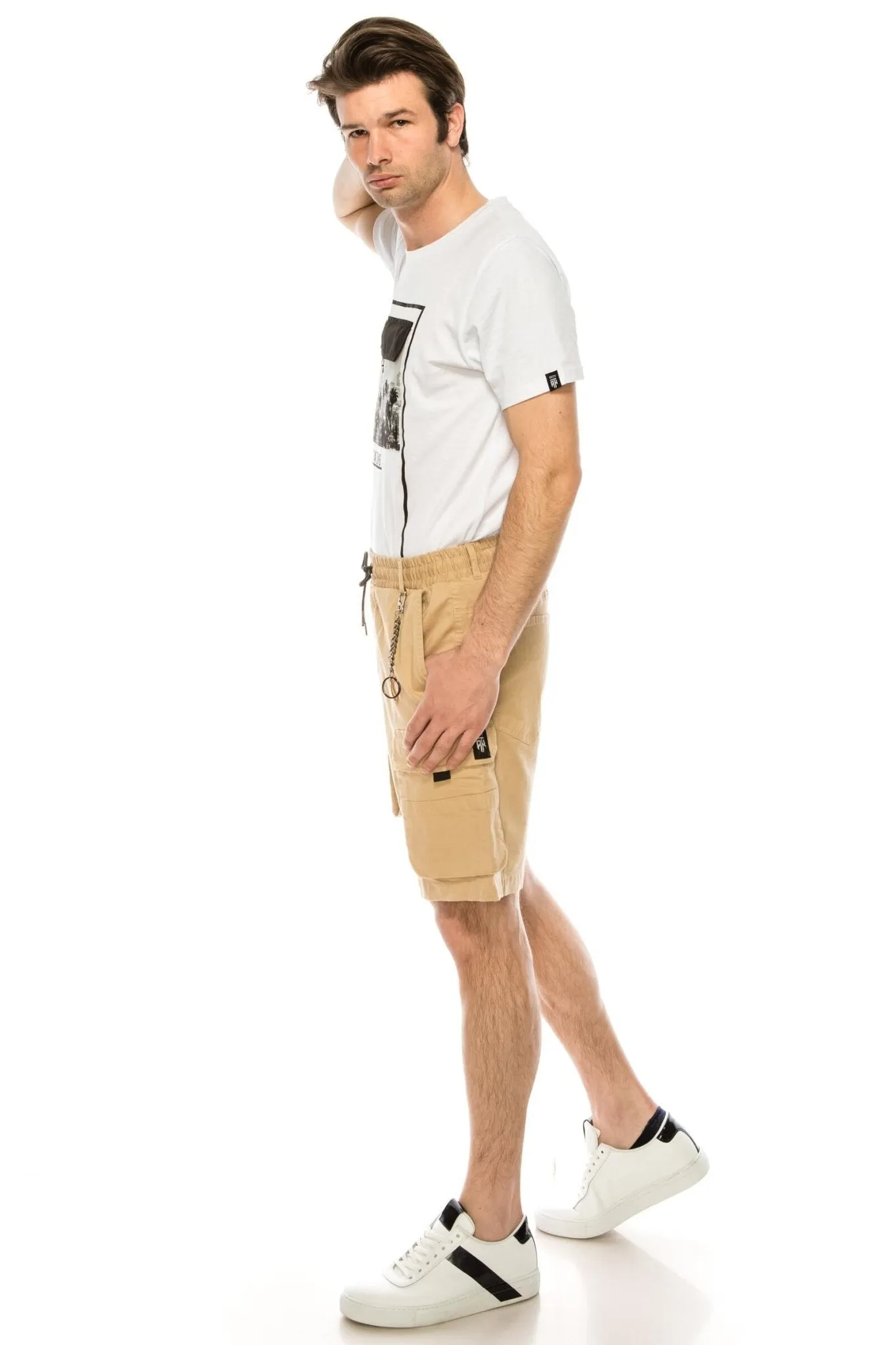 Keychain Cargo Shorts - Camel